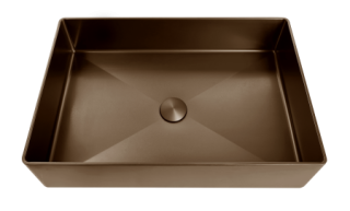 Раковина AltroBagno Solido 001024 BrAn из нержавеющей стали бронза состаренная